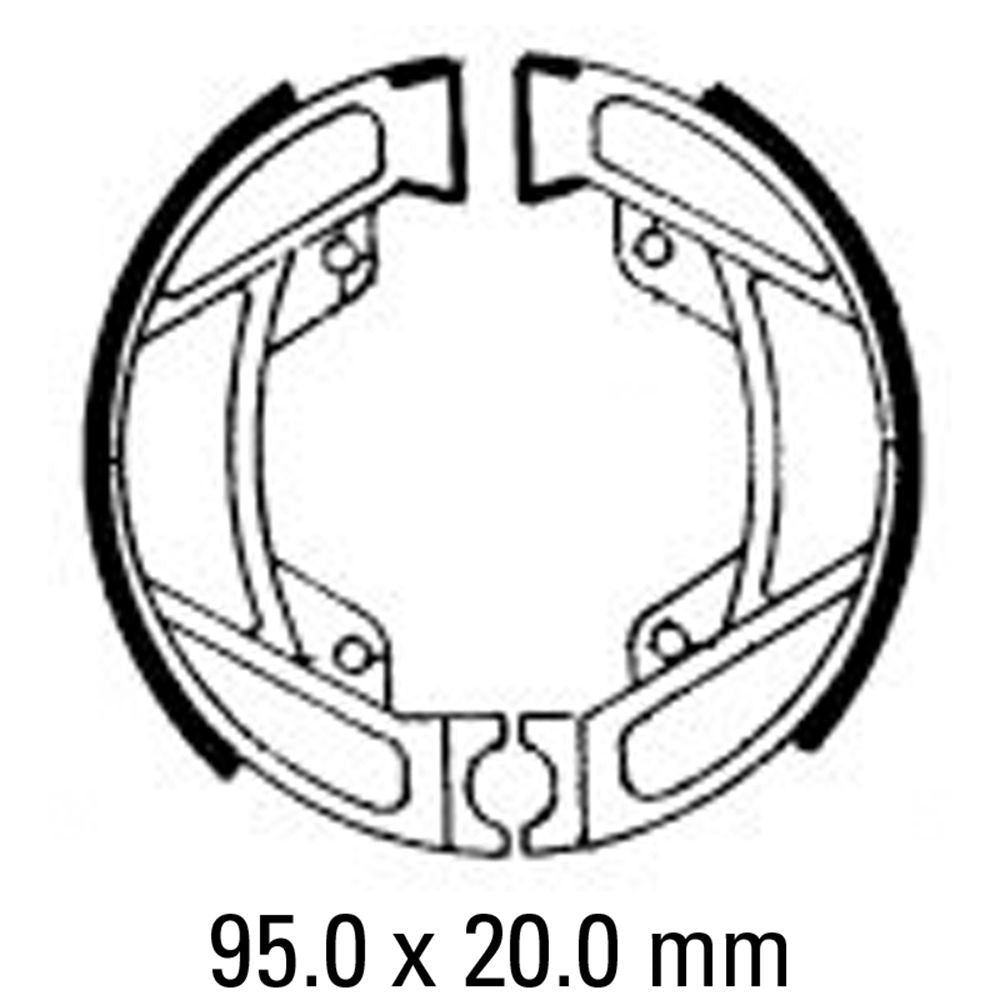 Ferodo FSB754 Organic Compound Brake Shoes