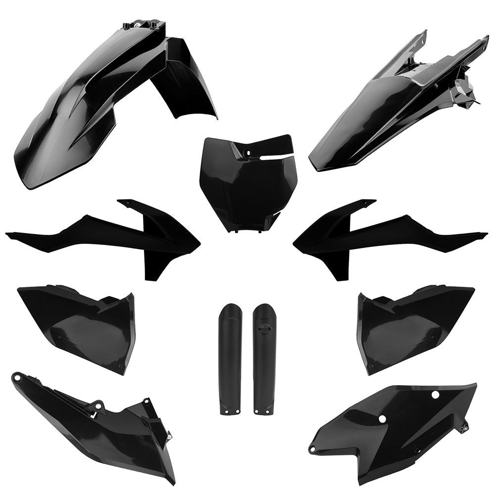 Polisport MX Plastic Kit Black for KTM SX/SX-F/XC/XC-F 16-18