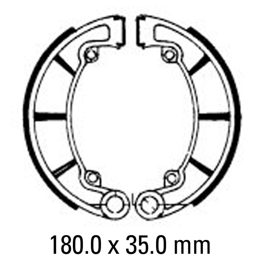 Ferodo FSB794 Organic Compound Brake Shoes