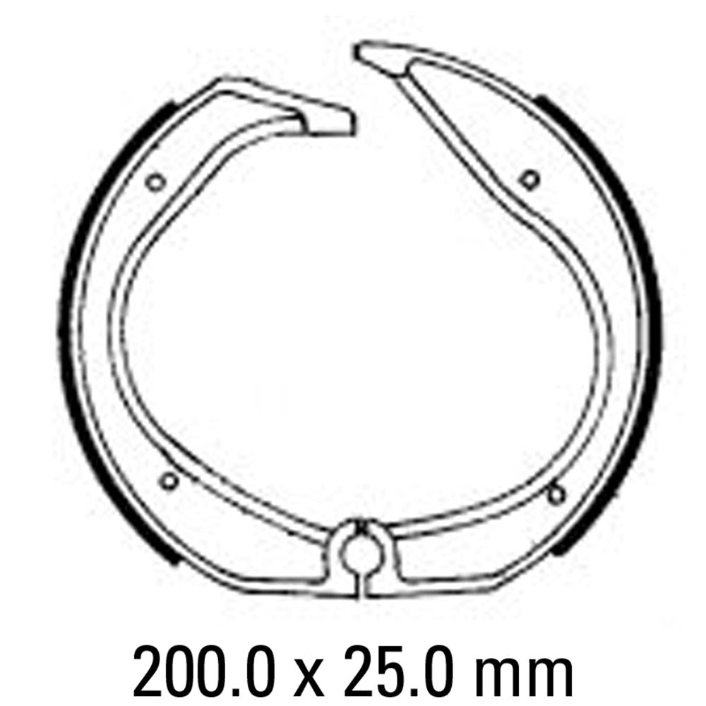 Ferodo FSB701 Organic Compound Brake Shoes