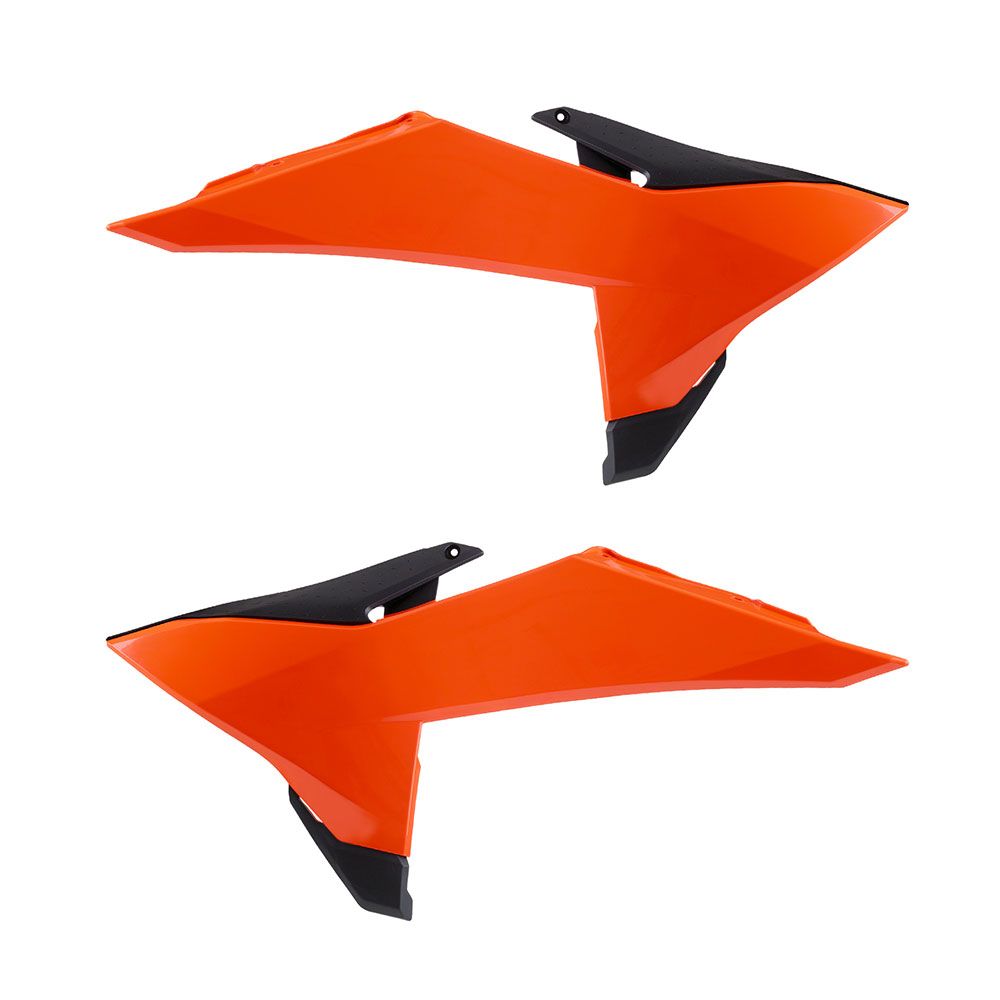 Polisport Radiator Shrouds Orange for KTM SX/SX-F/XC/XC-F 25-Up/EXC/EXC-F/XC-W/XCF-W 2026