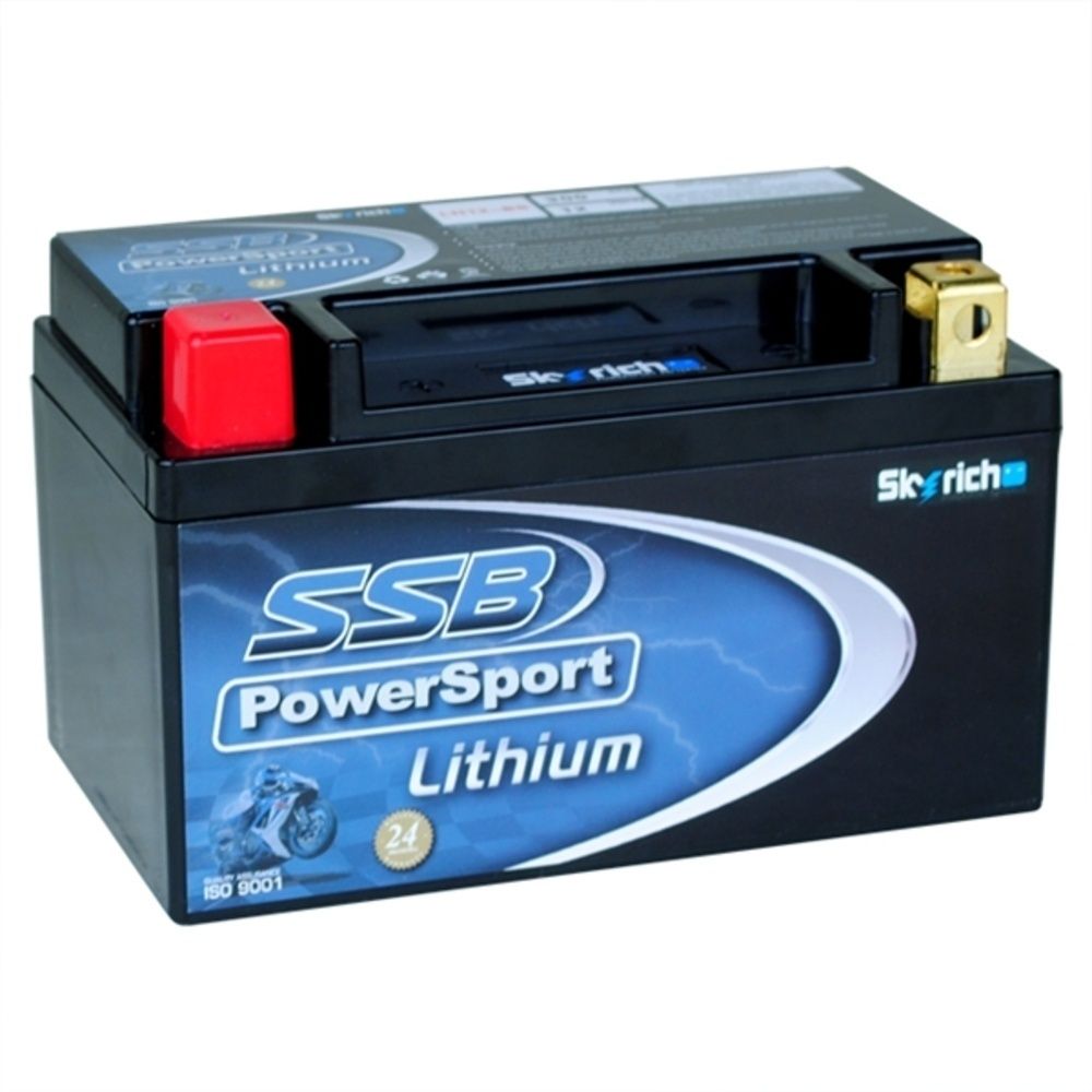 SSB LH12-BS PowerSport High Performance 12V 6Ah/380CCA Lithium Battery