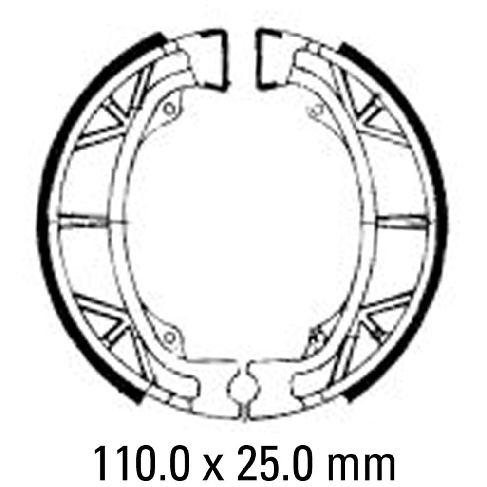 Ferodo FSB704A Eco-Friction Series Organic Compound Brake Shoes