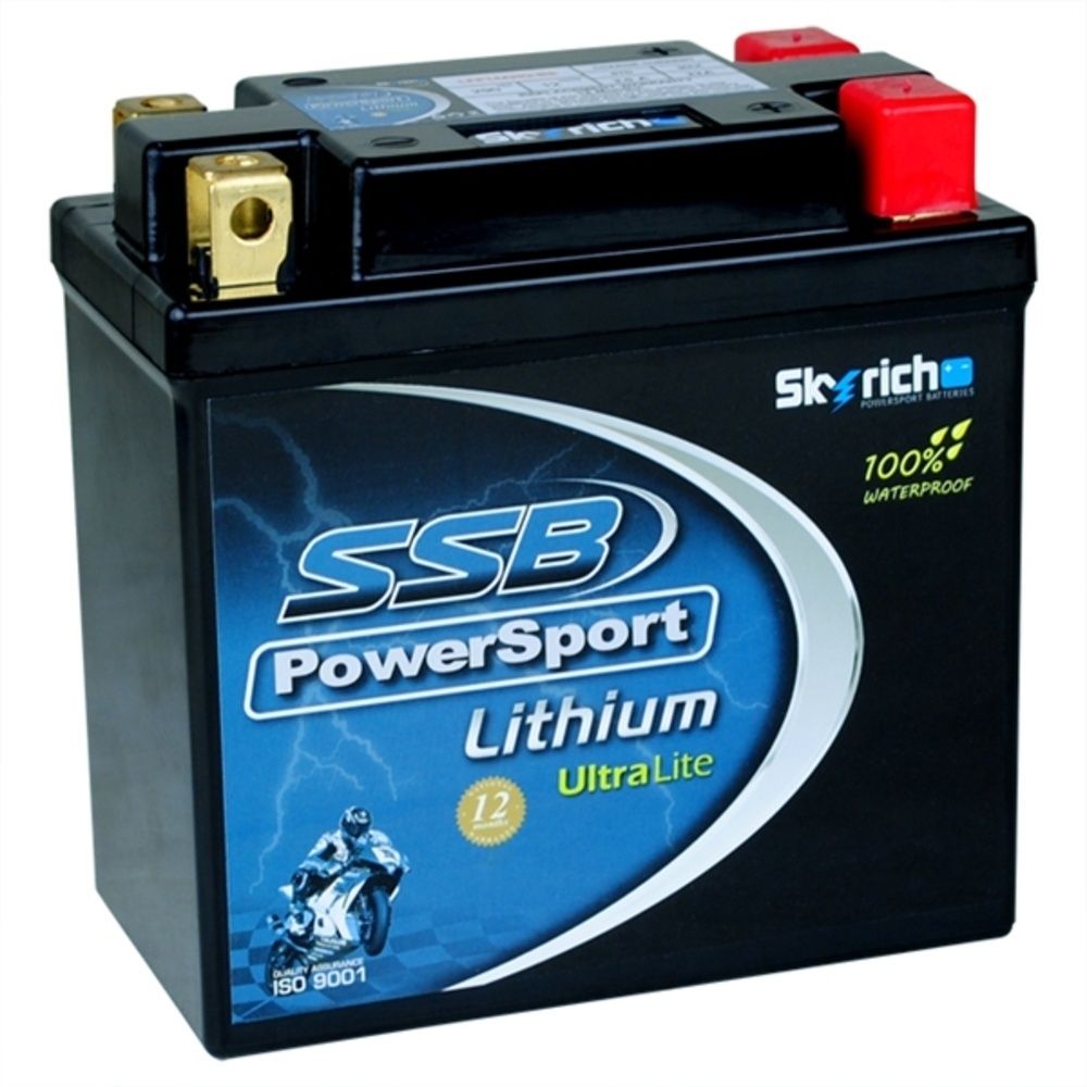 SSB LFP14AHQ-BS PowerSport UltraLite 12V 4.8Ah/290CCA Lithium Battery