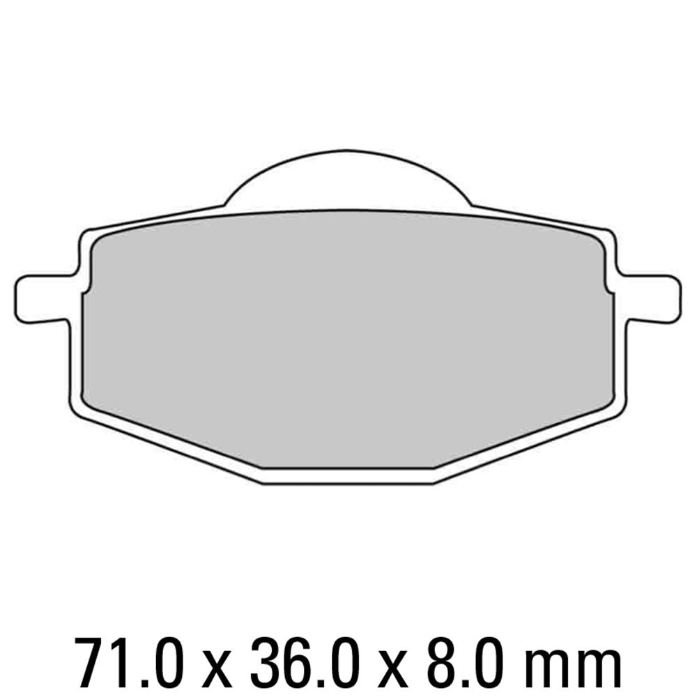 Ferodo FDB475AG Argento Carbon Grip Road Series Organic/Non-Sintered Carbon Grip Compound Brake Pads