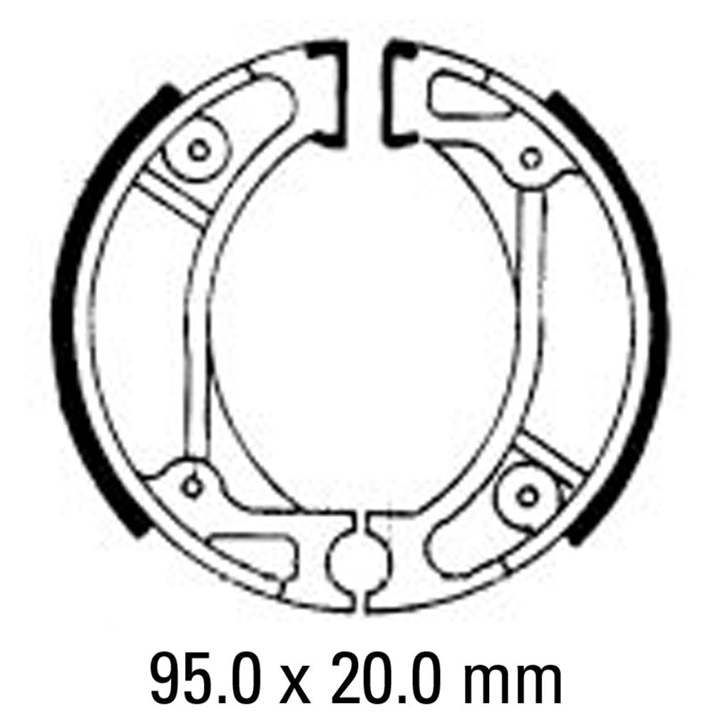 Ferodo FSB714 Organic Compound Brake Shoes