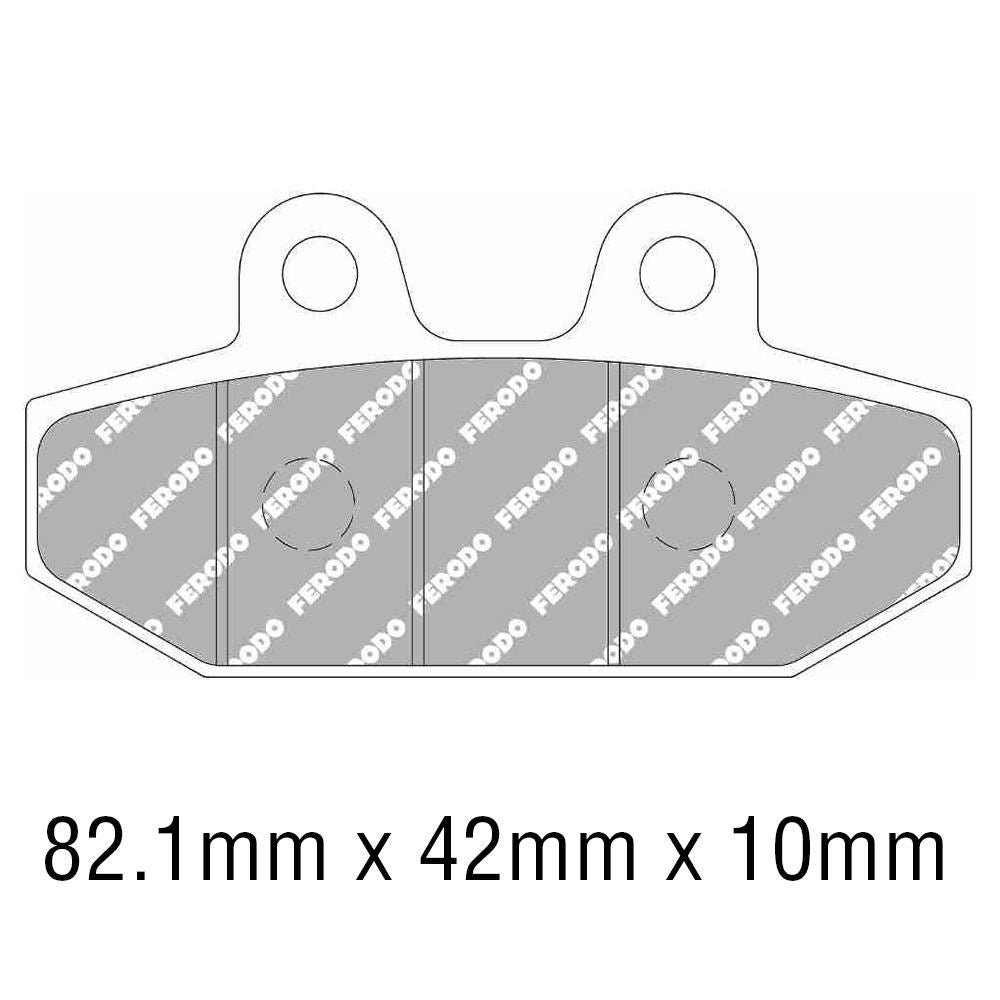 Ferodo FDB2306P Platinum Carbon Grip Road Series Organic/Non-Sintered Compound Brake Pads