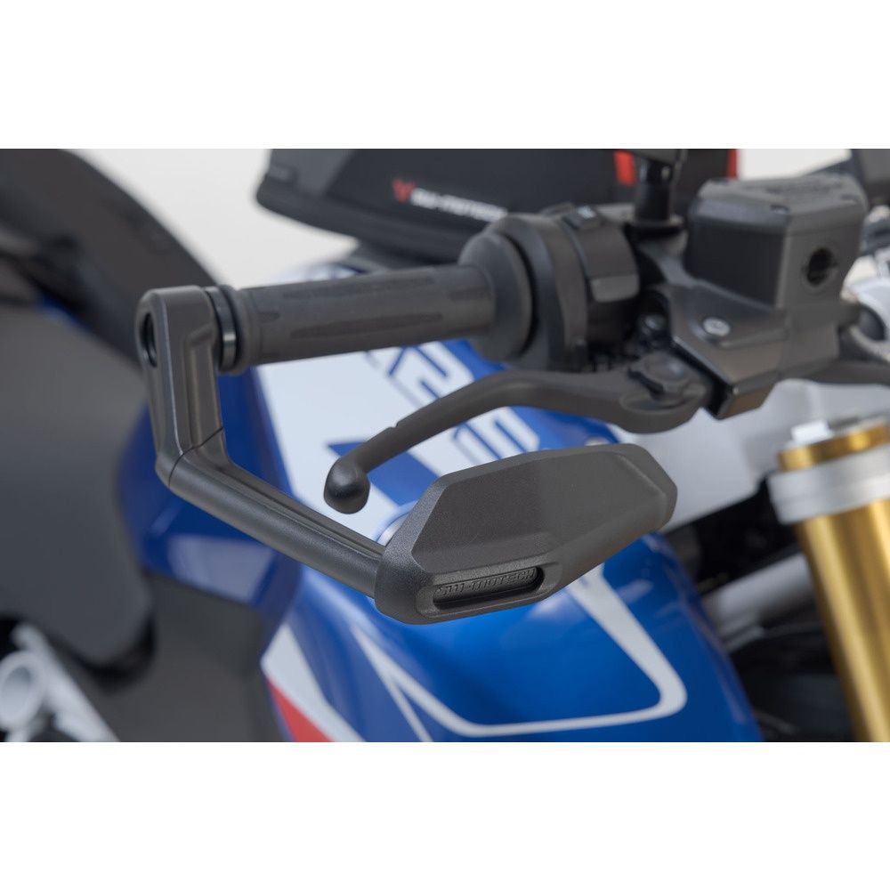 SW-Motech SW-LVG0791311001-B Lever Guards Black w/Wind Protection for BMW Models