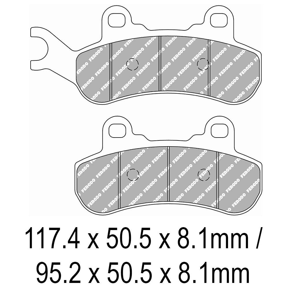 Ferodo FDB2316SG Sinter Grip SG Off-Road Series Sintered Metal Compound Brake Pads