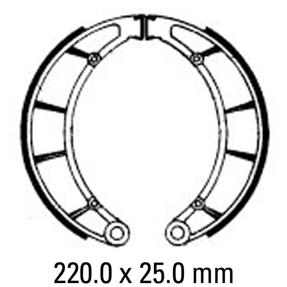 Ferodo FSB796 Organic Compound Brake Shoes
