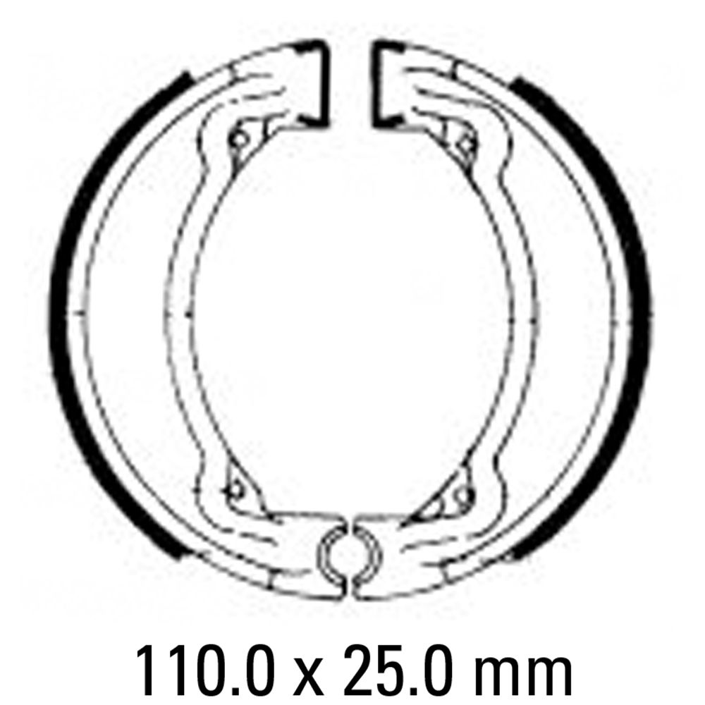 Ferodo FSB732 Organic Compound Brake Shoes