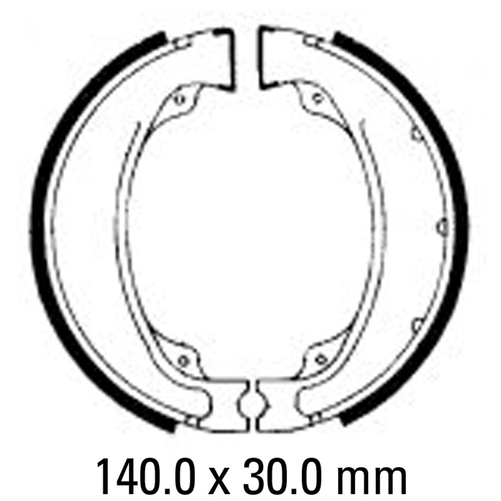 Ferodo FSB755 Organic Compound Brake Shoes