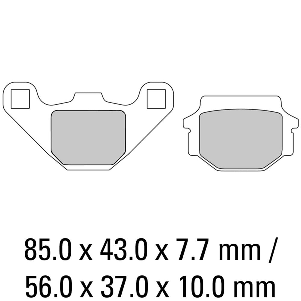 Ferodo FDB314SG Sinter Grip SG Off-Road Series Sintered Metal Compound Brake Pads