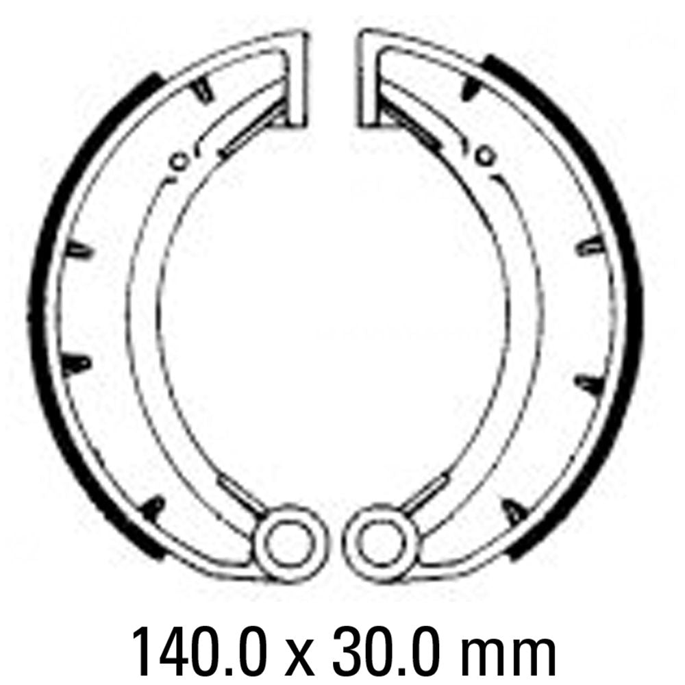 Ferodo FSB824 Organic Compound Brake Shoes