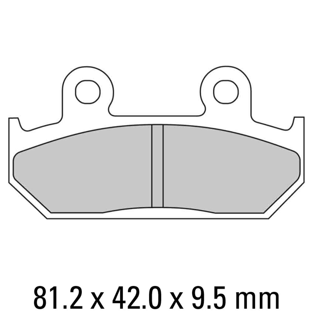 Ferodo FDB2113P Platinum Carbon Grip Road Series Organic/Non-Sintered Compound Brake Pads