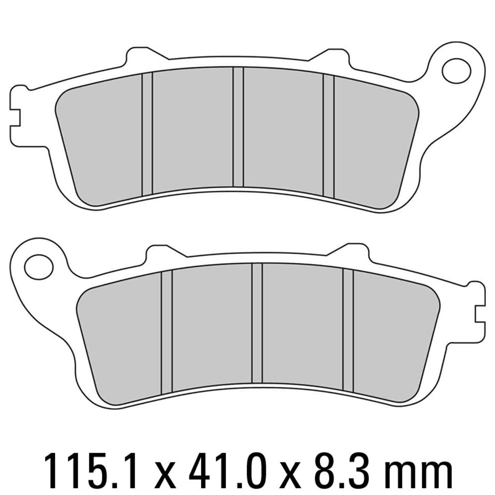 Ferodo FDB2098P Platinum Carbon Grip Road Series Organic/Non-Sintered Compound Brake Pads