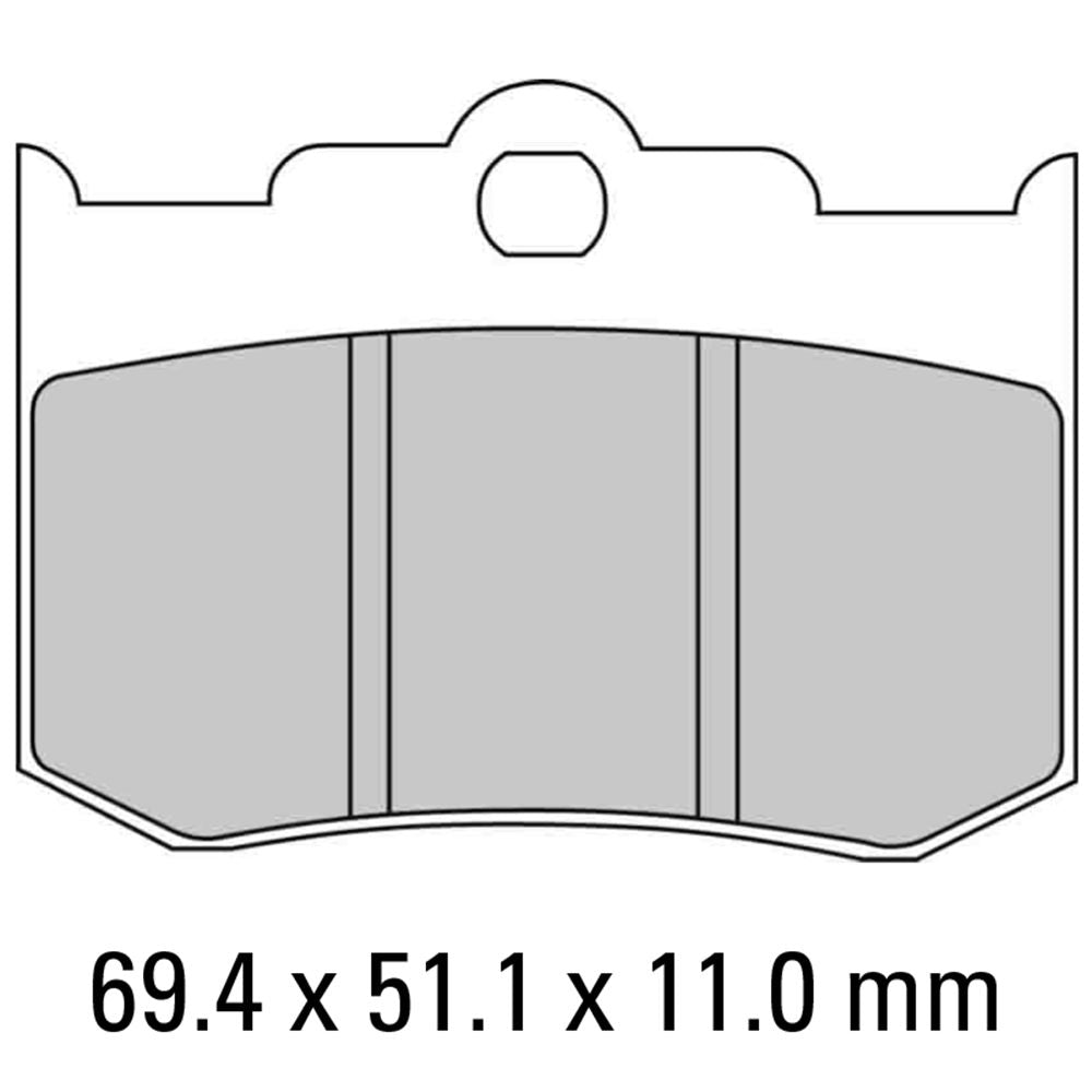 Ferodo FDB2041P Platinum Carbon Grip Road Series Organic/Non-Sintered Compound Brake Pads