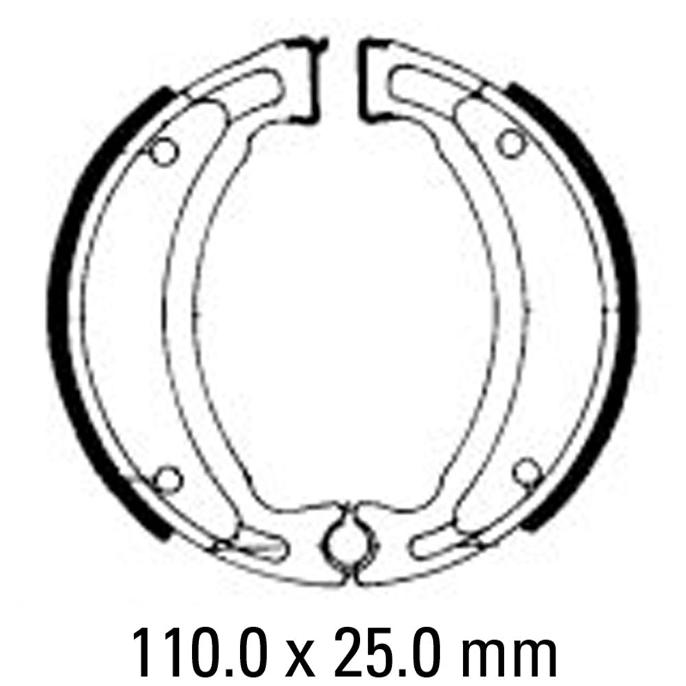 Ferodo FSB731A Eco-Friction Series Organic Compound Brake Shoes