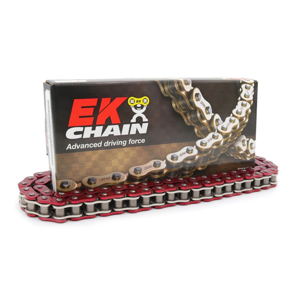 EK 530 ZVX3 NX-Ring Super Heavy Duty Metallic Red Chain 122L