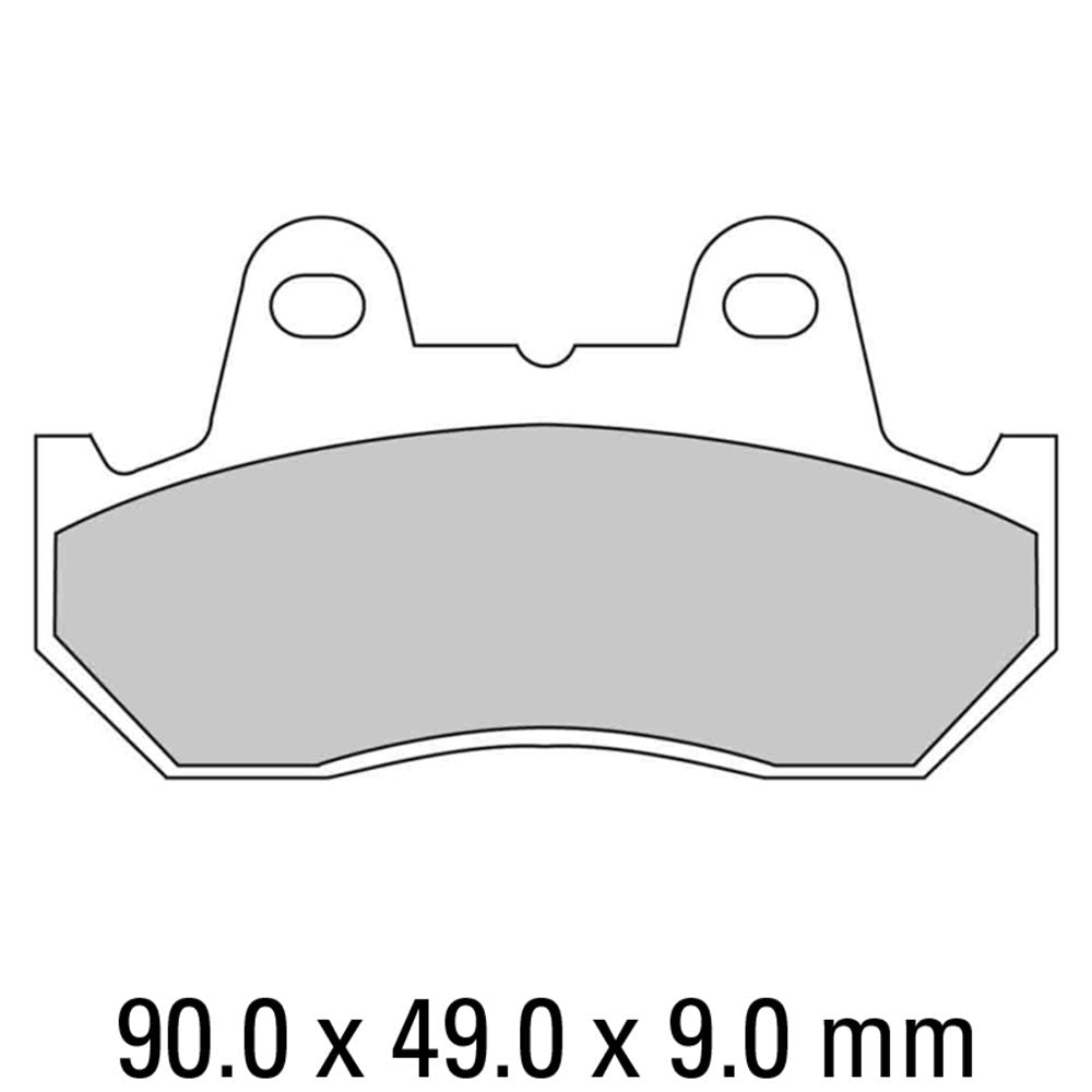 Ferodo FDB538P Platinum Carbon Grip Road Series Organic/Non-Sintered Compound Brake Pads