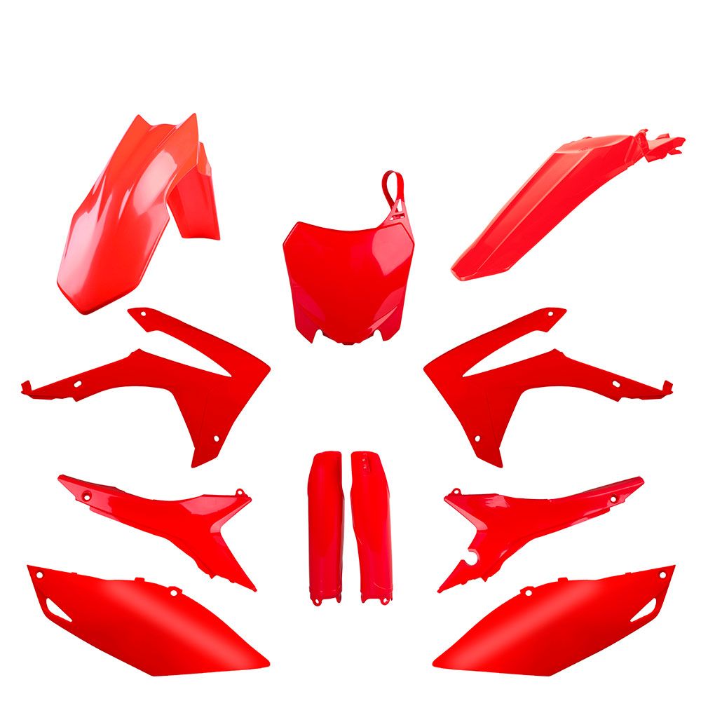 Polisport MX Plastic Kit Red for Honda CRF250R 14-17/CRF450R 13-16