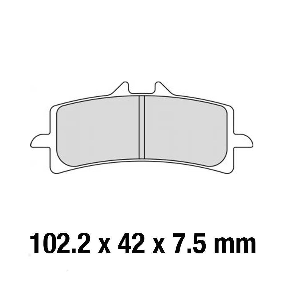 Ferodo FDB2260CPRO Ceramic Grip Pro Racing Series Ceramic Organic Racing Compound Brake Pads