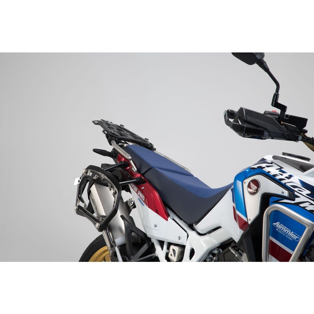 SW-Motech SW-KFT0189070000-S TRAX ADV 45/37L Silver Aluminium Case System for Honda CRF1000L Africa Twin/CRF1000L Africa Twin Adventure Sports 18-Up