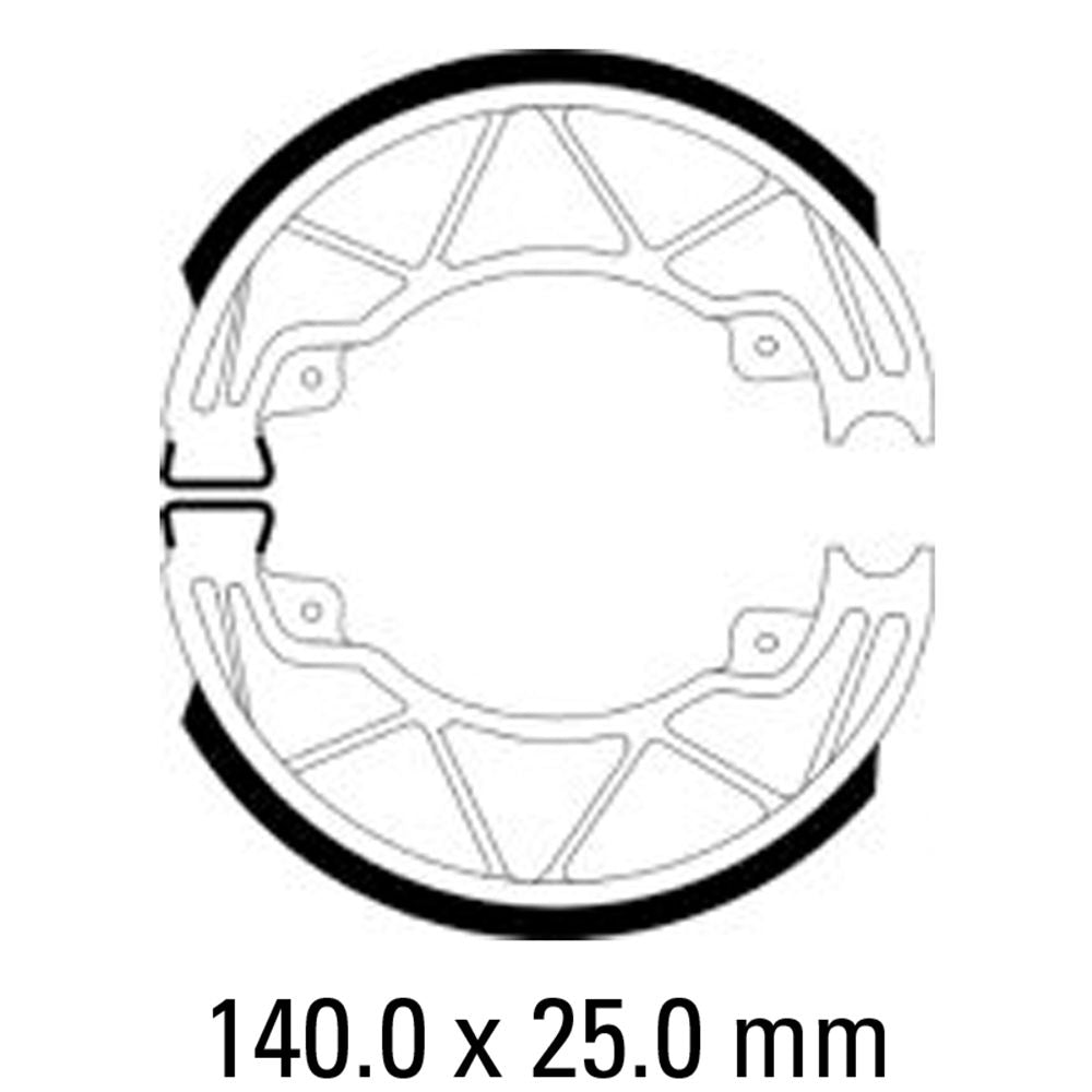 Ferodo FSB954A Eco-Friction Series Organic Compound Brake Shoes