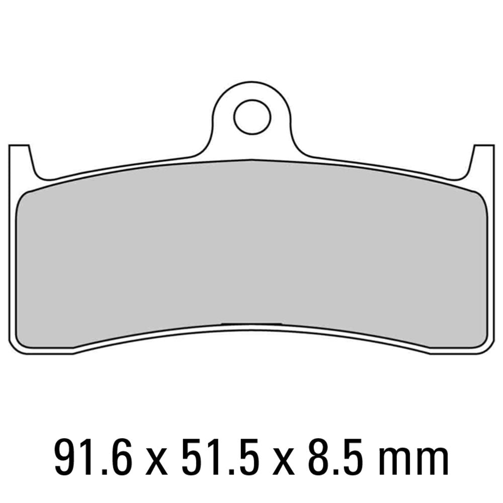 Ferodo FDB2036P Platinum Carbon Grip Road Series Organic/Non-Sintered Compound Brake Pads