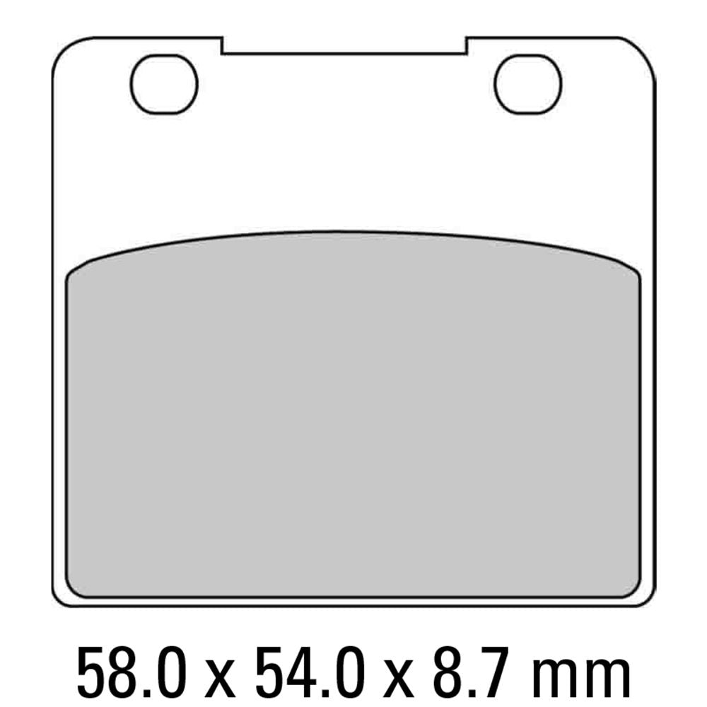 Ferodo FDB389P Platinum Carbon Grip Road Series Organic/Non-Sintered Compound Brake Pads