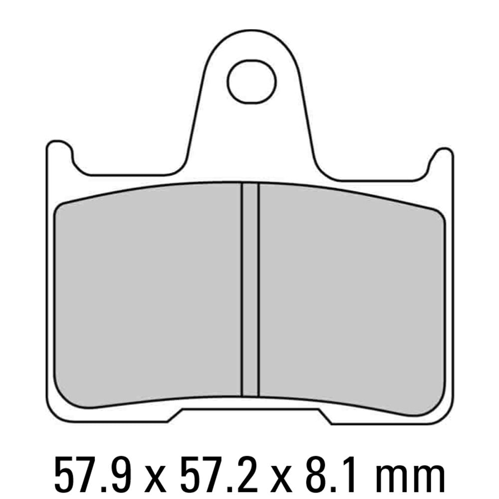 Ferodo FDB2111ST Sinter Grip ST Road Series Sintered Metal Compound Brake Pads