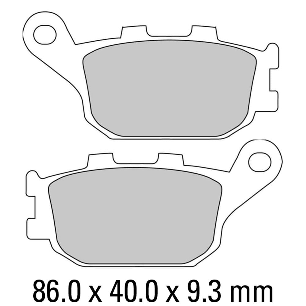 Ferodo FDB754P Platinum Carbon Grip Road Series Organic/Non-Sintered Compound Brake Pads