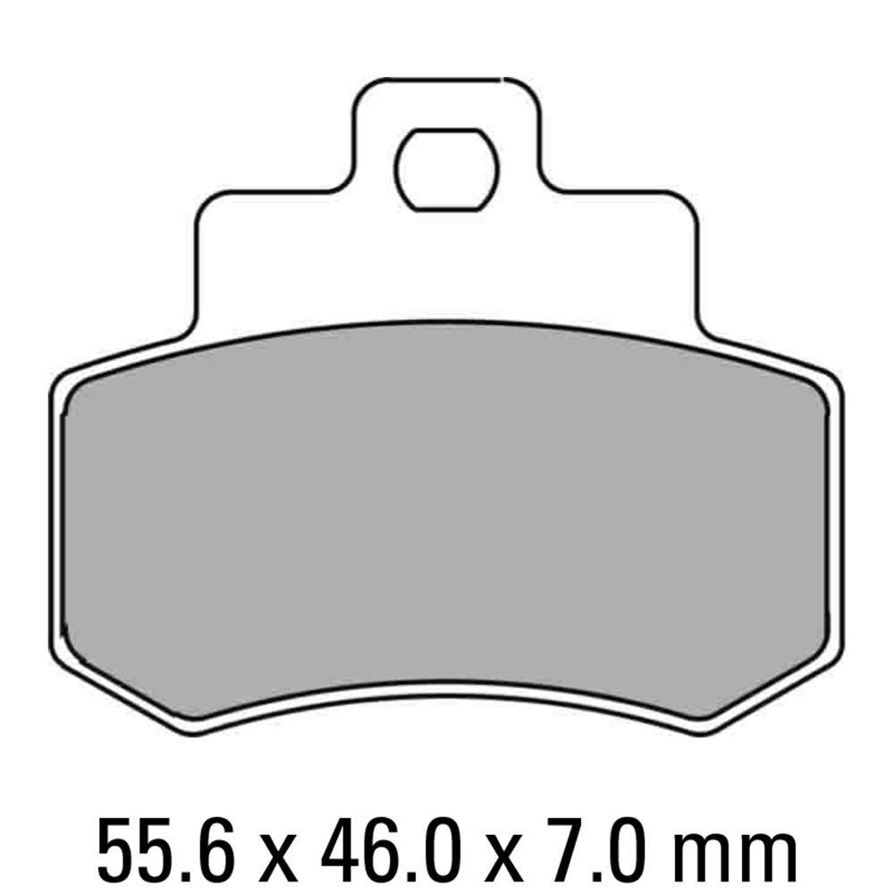 Ferodo FDB2140AG Argento Carbon Grip Road Series Organic/Non-Sintered Carbon Grip Compound Brake Pads