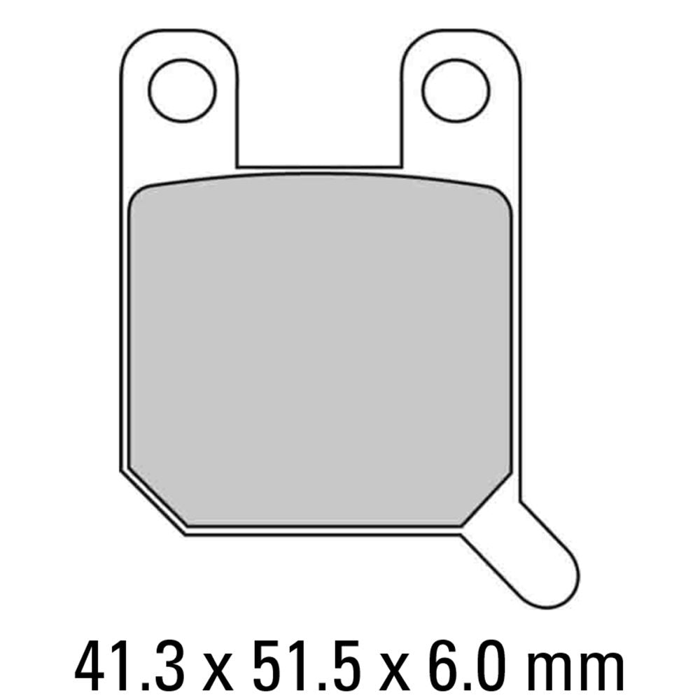 Ferodo FDB2107P Platinum Carbon Grip Road Series Organic/Non-Sintered Compound Brake Pads