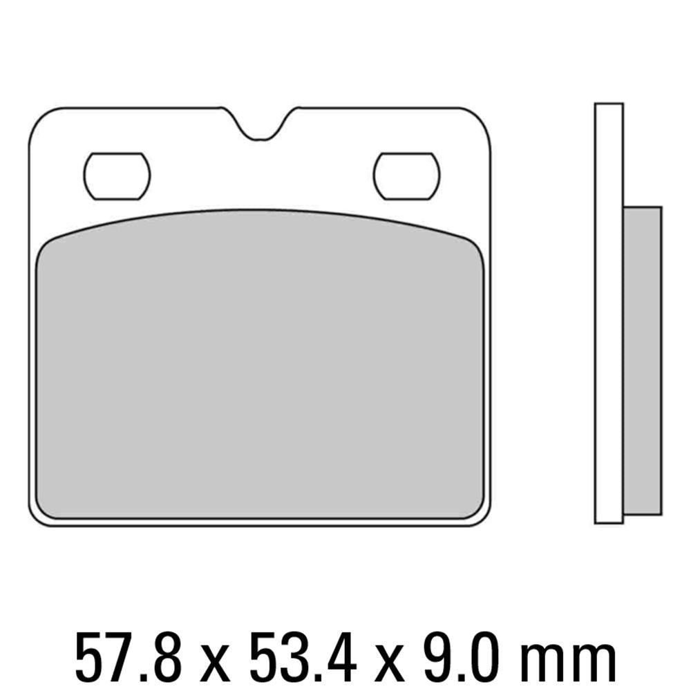 Ferodo FDB736P Platinum Carbon Grip Road Series Organic/Non-Sintered Compound Brake Pads