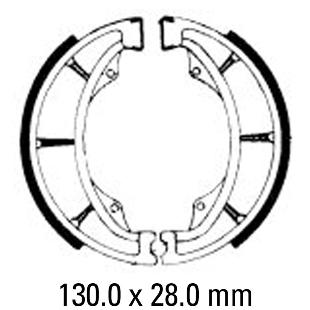 Ferodo FSB721A Eco-Friction Series Organic Compound Brake Shoes