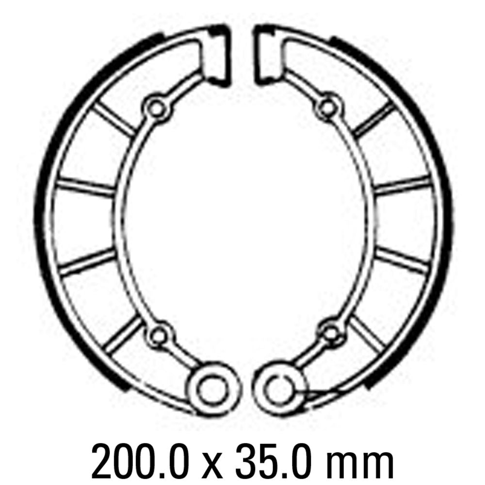 Ferodo FSB795 Organic Compound Brake Shoes