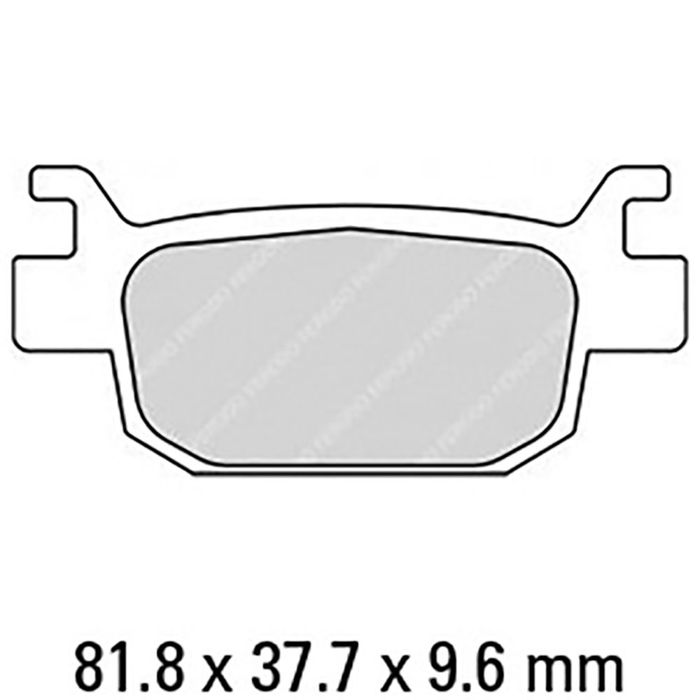 Ferodo FDB2212EF Eco-Friction Road Series Organic/Non-Sintered Mid-Metallic Compound Brake Pads