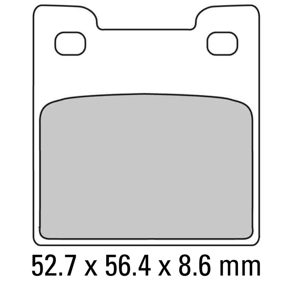 Ferodo FDB2058P Platinum Carbon Grip Road Series Organic/Non-Sintered Compound Brake Pads