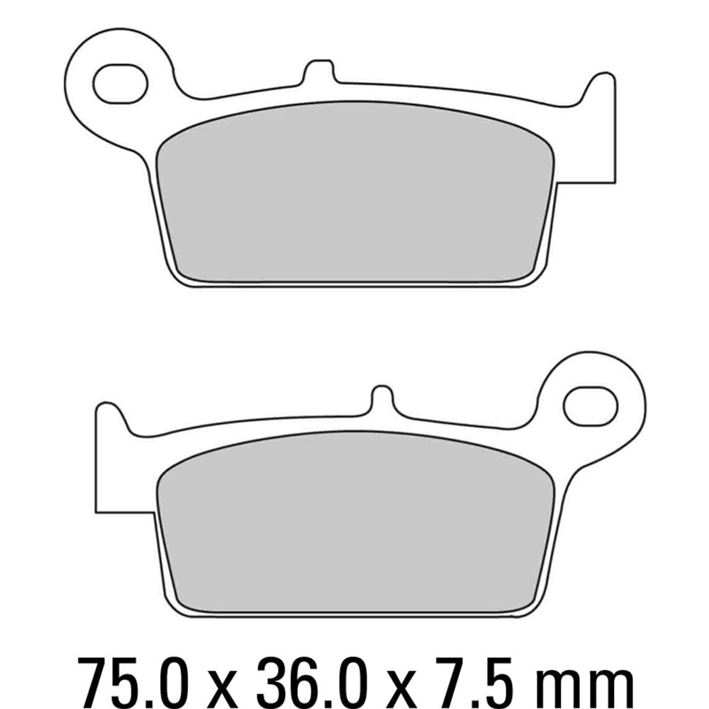 Ferodo FDB783AG Argento Carbon Grip Road Series Organic/Non-Sintered Carbon Grip Compound Brake Pads