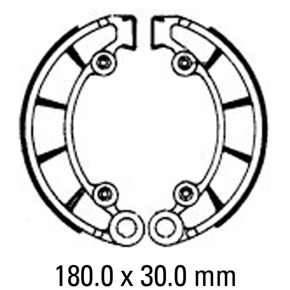 Ferodo FSB741 Organic Compound Brake Shoes
