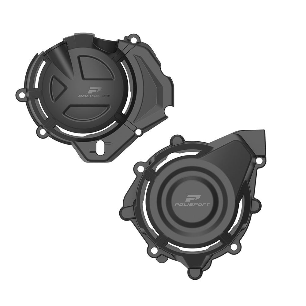 Polisport Engine Cover Protection Kit Black for CF Moto 450MT 24-Up