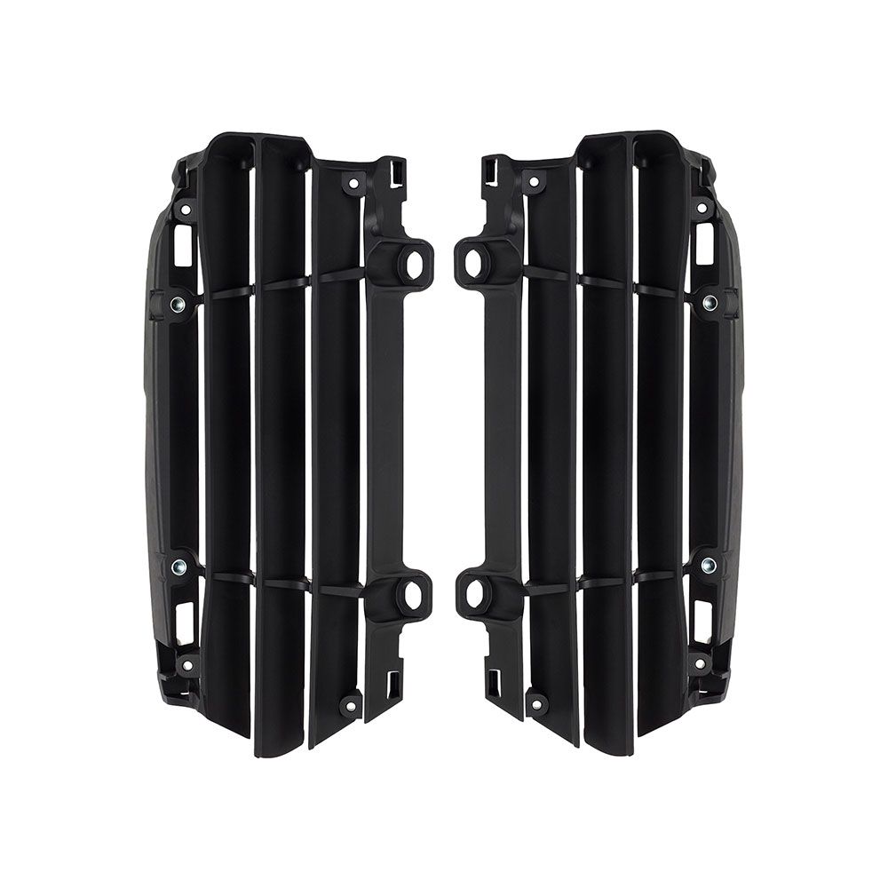 Polisport Radiator Louvers Black for KTM SX/SX-F/XC/XC-F 23-Up/EXC/EXC-F/XC-W/XCF-W 24-Up/Husqvarna TC/FC/FX 23-Up/TE/FE 24-Up/Gas Gas MC/MC-F/EC/EC-F/EX/EX-F 24-Up