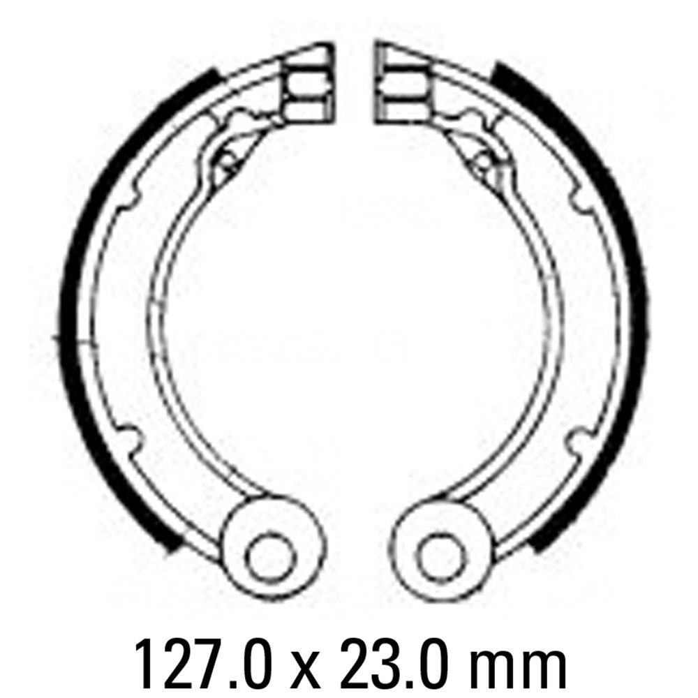 Ferodo FSB873A Eco-Friction Series Organic Compound Brake Shoes