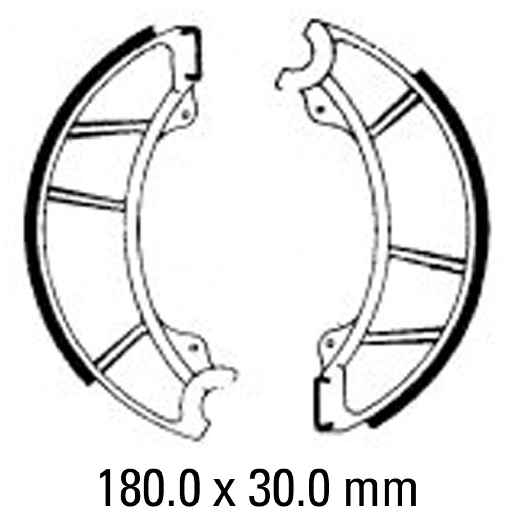 Ferodo FSB800 Organic Compound Brake Shoes