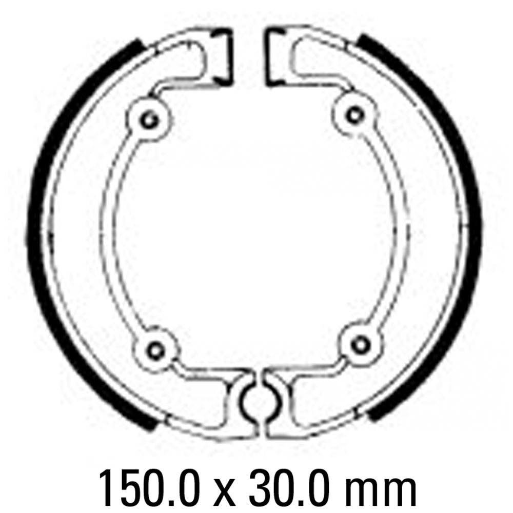 Ferodo FSB828 Organic Compound Brake Shoes