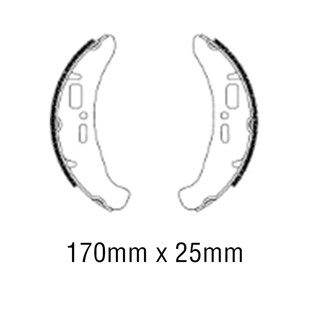 Ferodo FSB892EF Eco-Friction Series Organic Compound Brake Shoes