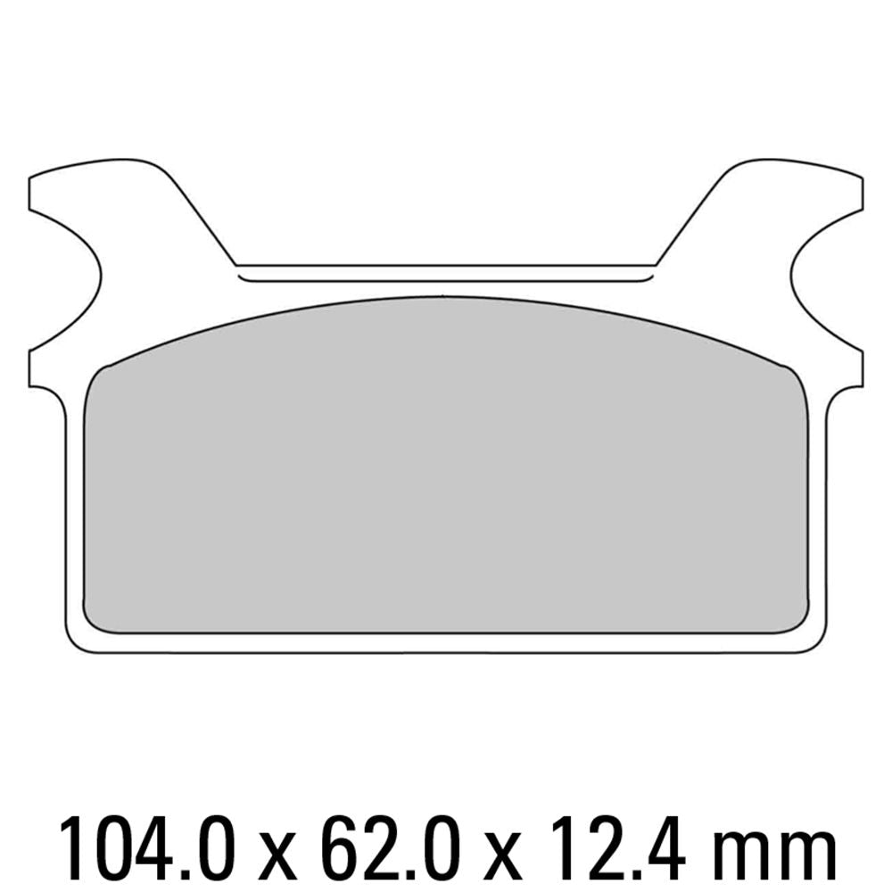 Ferodo FDB485P Platinum Carbon Grip Road Series Organic/Non-Sintered Compound Brake Pads