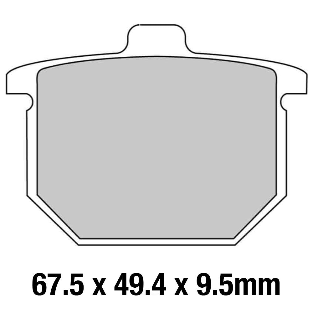 Ferodo FDB182P Platinum Carbon Grip Road Series Organic/Non-Sintered Compound Brake Pads