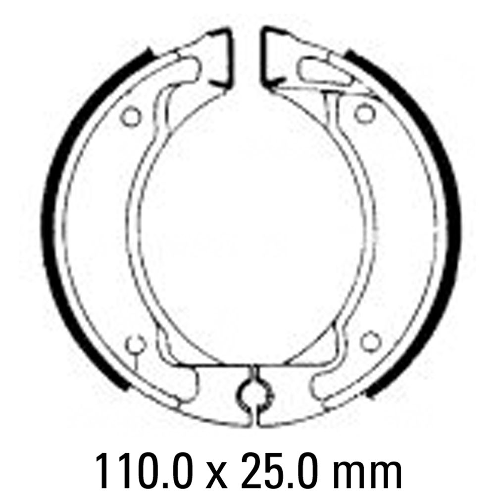 Ferodo FSB738A Eco-Friction Series Organic Compound Brake Shoes